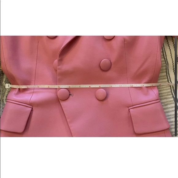 ❤️NWT Authentic Balmain Leather Blazer Size 36-S - Picture 9 of 14